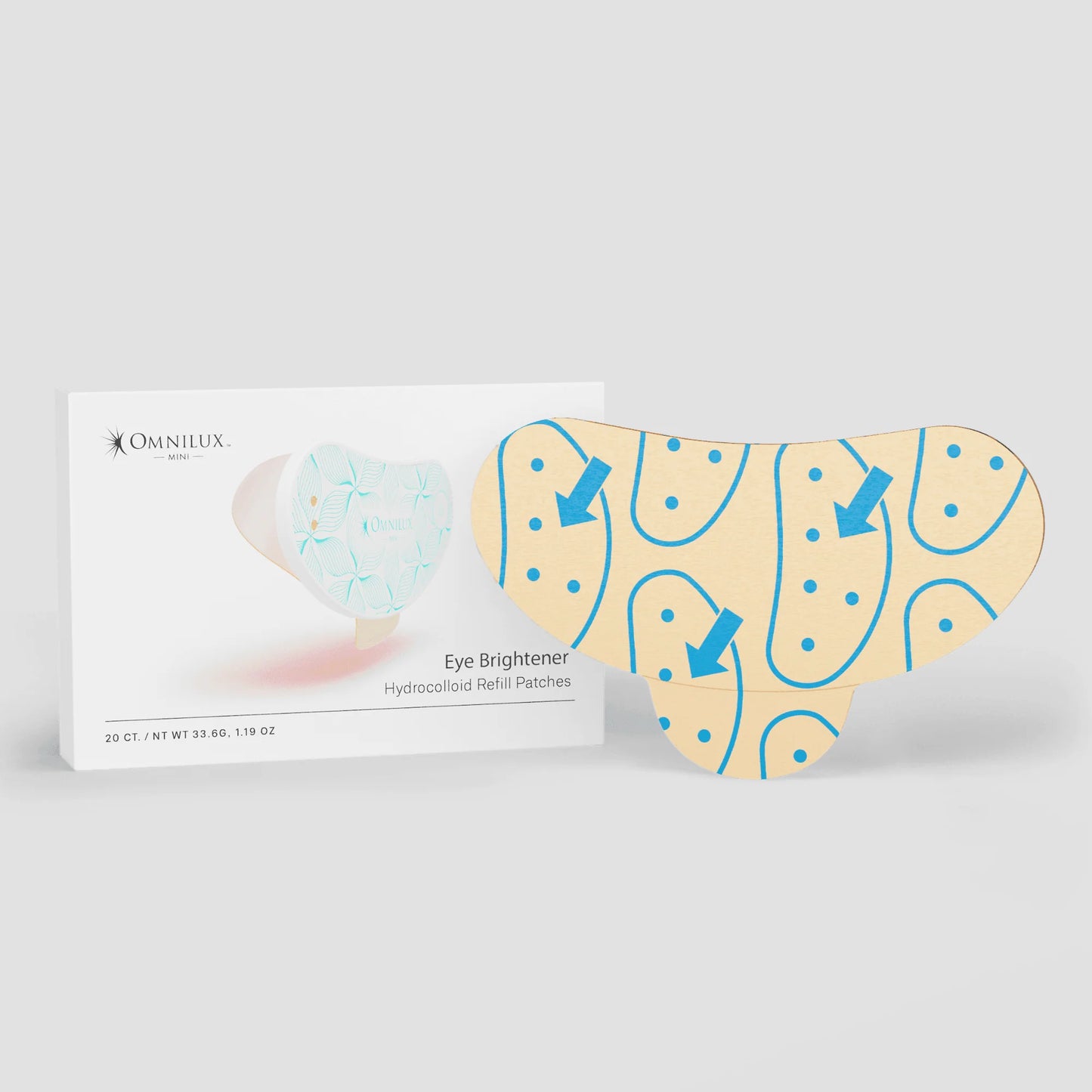 Omnilux Mini Eye Brightener Hydrocolloid Refill Patches (20 ct)