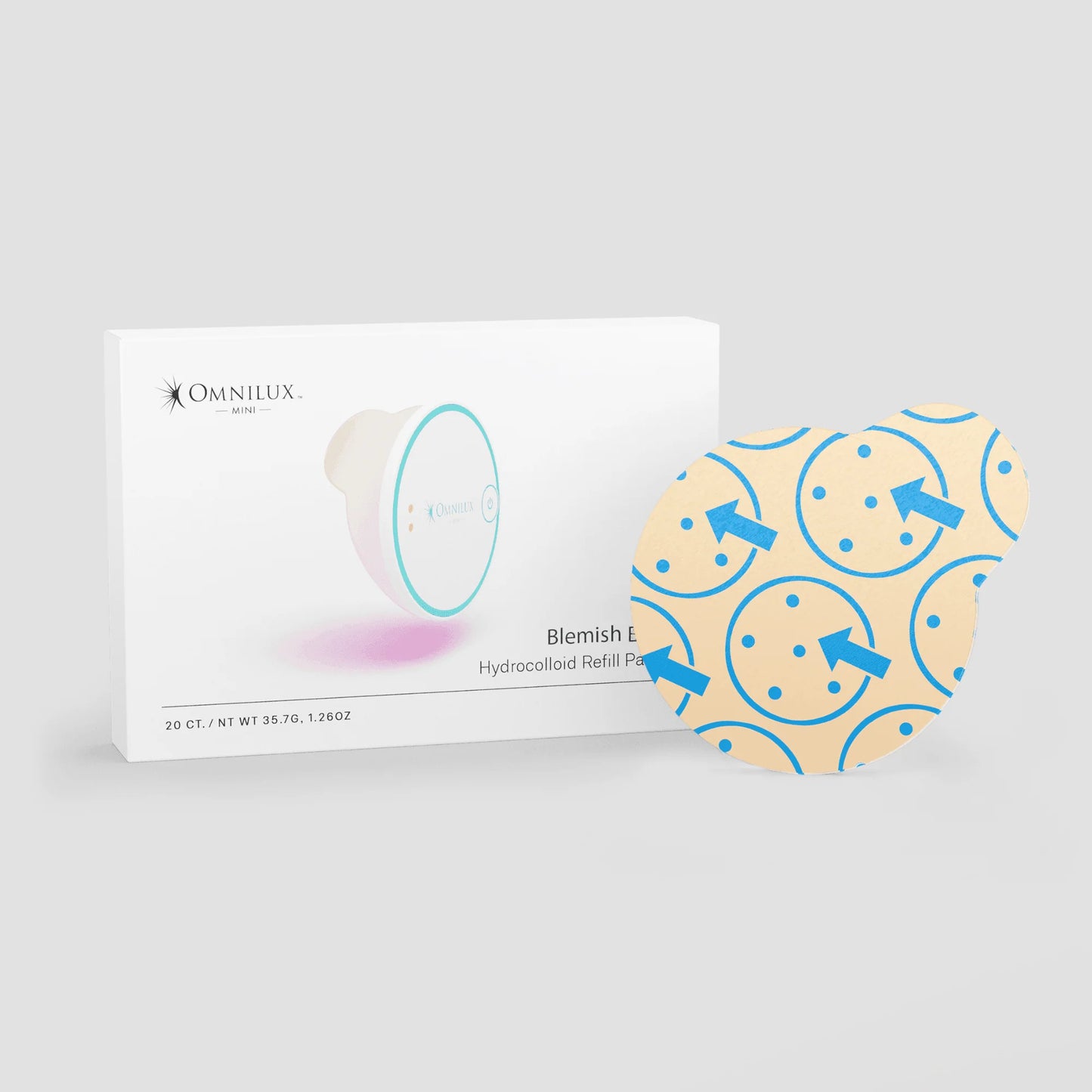 Omnilux Mini Blemish Eraser Hydrocolloid Refill Patches (20 ct)